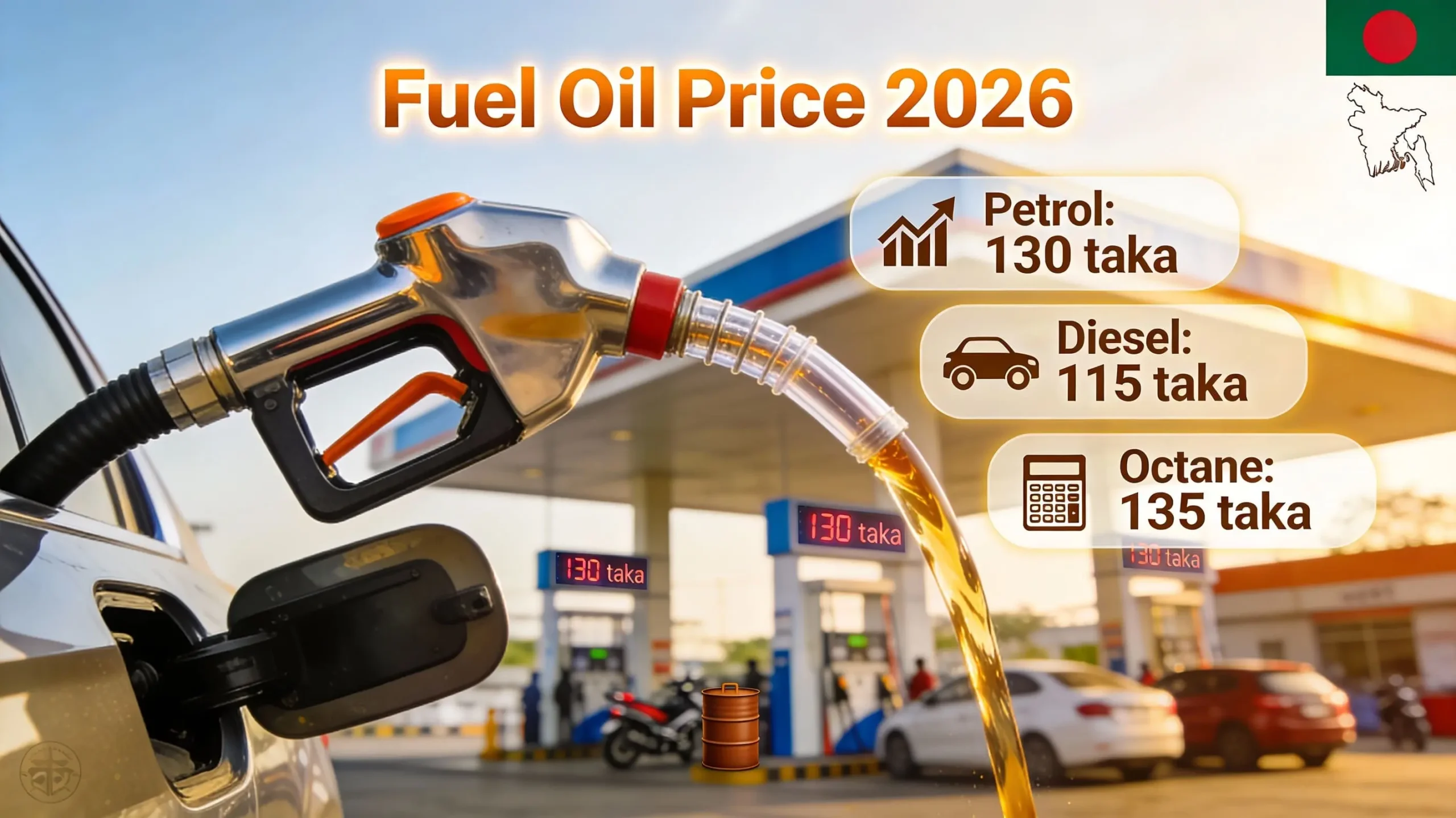 জ্বালানি তেলের দাম কত
